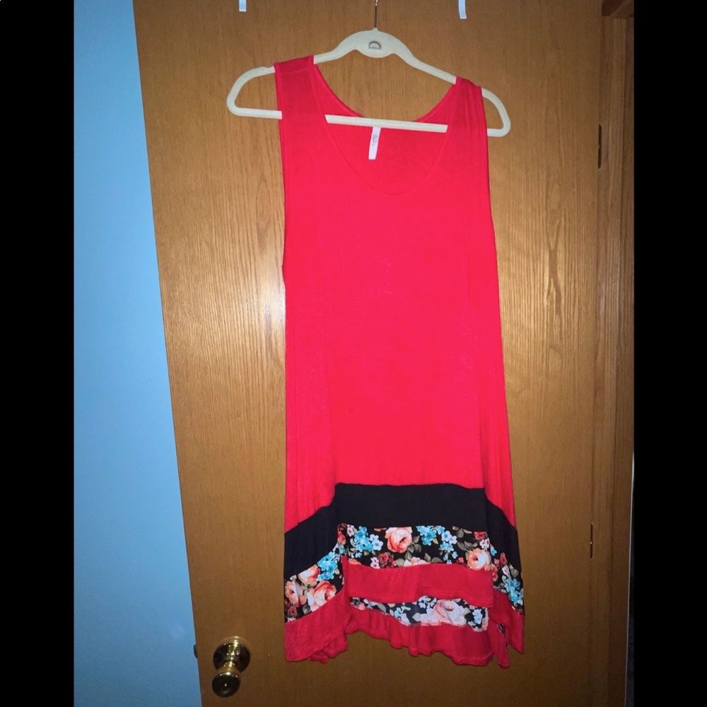 3x long tank top tunic